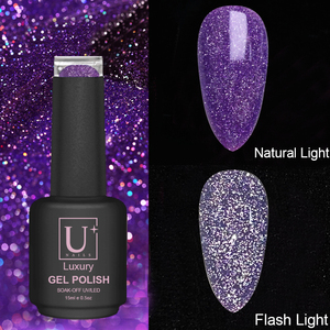 Esmalte de uñas semipermanente en gel UV para discoteca, esmalte fluorescente reflectante, 15ml - Product Image 5