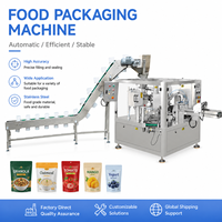 Système d'emballage automatique de sachets préformés pour les plats préparés, les soupes et les plats saucés
