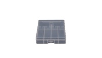 Boîte de rangement rectangulaire en plastique PP transparent avec fermeture à clipser rigide, organisateur transparent pour la maison et le bureau