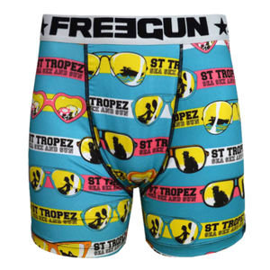 थोक कस्टम डिजिटल प्रिंट स्वतंत्र रूप से साँस बॉक्सर पुरुषों Jacquard कमरबंद पॉलिएस्टर पुरुषों के अंडरवियर - Product Image 4