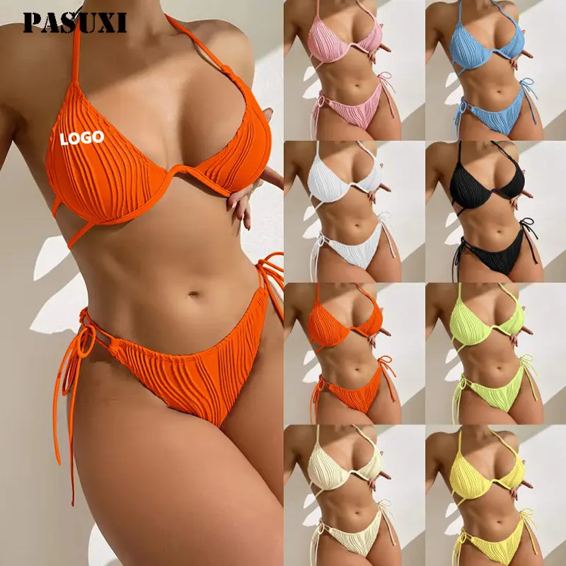 PASUXI Wholesale Designer Girls Bikini Swimwear Beachwear Sexy Luxury Manufacturer Beach Wear Woman Plus Size Swimsuit for Women