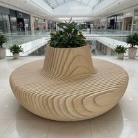 Meubles d'extérieur personnalisés, pots de fleurs paramétriques, jardinières en bois massif OAK, meubles en bois paramétriques
