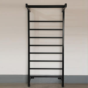 Venta al por mayor de acero comercial barra <span class=keywords><strong>horizontal</strong></span> barras paralelas hogar interior entrenamiento multifuncional <span class=keywords><strong>escalera</strong></span> sueca Barra de puesto de madera - Product Image 4