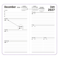Agenda annuel pour étudiants Premium 2027, couverture rigide, carnet en vrac personnalisable pour étudiants et adolescents