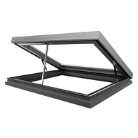 Lanterneau de toit moderne à ouverture verticale en aluminium à double vitrage pour usage résidentiel et commercial
