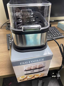 Vaporera Eléctrica Portátil Automática de 400w con Carcasa de Acero Inoxidable, Mini Vaporera para Alimentos, Máquina para Desayunos, Cocedor de Huevos para Uso Doméstico - Product Image 5