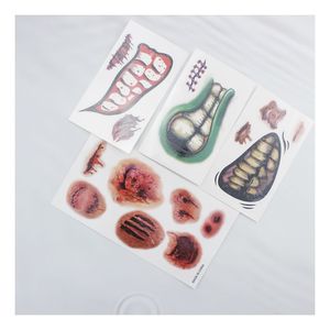 Tatuaje Temporal Realista de Herida Sangrienta con Parche de Piel, Impermeable, para Halloween, Disfraces, Broma, Maquillaje, Accesorios Decorativos - Product Image 3