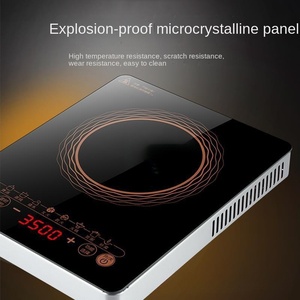 Plaque chauffante en cristal cuisinière à induction électrique 2020 mode 2000W plaque de cuisson commerciale plaque à induction - Product Image 5