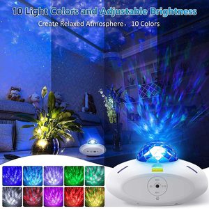 Lámpara de Noche LED Inteligente con Proyector de Estrellas, Luz Triangular RGB con Wifi, Lámpara de Noche para Bebés y Niños, Enchufable, con Aplicación Tuya - Product Image 5
