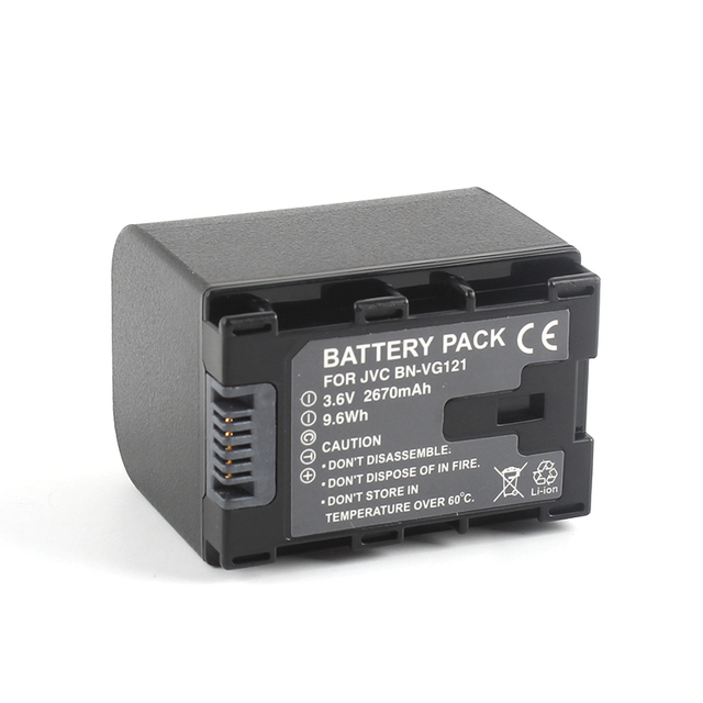 OEM/RingTeam Camera Battery Pack BN-VG121 Li-ion Battery for JVC GZ-GX3 GZ-GX8 GZ-MG750 GZ-MG980 GV-LS1 GV-LS2