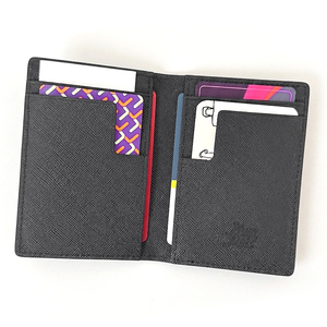 Porte-cartes de poche en cuir véritable Saffiano MA8 MA6 de fabrication coréenne, portefeuille minimaliste pour cartes de visite, étui léger pour usage quotidien - Product Image 3