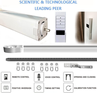 Moteur de store électrique extensible à double tige de qualité supérieure, rail de rideau à ondes pliables, produits intelligents pour la maison, appareils