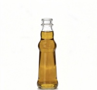 Bouteille d'huile de wasabi en verre de qualité alimentaire de 125 ml avec couvercle rond scellé, conteneur vide pour huile de sésame, vente en gros