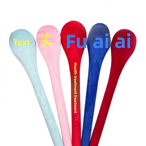 Masseur de <span class=keywords><strong>massage</strong></span> et de tapotement des méridiens à huit zones, à long manche, pour le dos, 48 cm, avec tapotement à l'armoise - Product Image 1