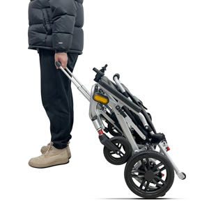 Silla de Ruedas Eléctrica Plegable Ligera KSM-603 Power Travel, Silla de Ruedas Eléctrica con Motor para Personas con Discapacidad - Product Image 1