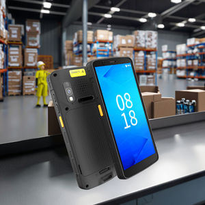 안드로이드 창고 PDA 바코드 모바일 스캐너 리더 6 인치 스크린 재고 휴대용 견고한 전화 바코드 PDA 스캐너 - Product Image 1