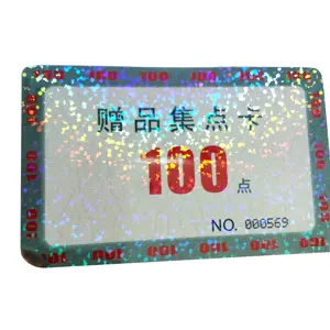 Custom Lottery Scratch Card Hologram Scratch Ticket