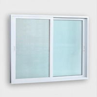 Ventanas Abatibles y Giratorias de PVC/UPVC de Doble Acristalamiento, Estilo Europeo, Diseño Moderno para Casa, Ventana de Guillotina de Vinilo con Triple Vidrio Insonorizado
