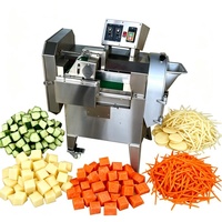 Commerciële groenten snijmachine 300-600kg/u RVS groentesnijder voor aardappel wortel ui restaurant