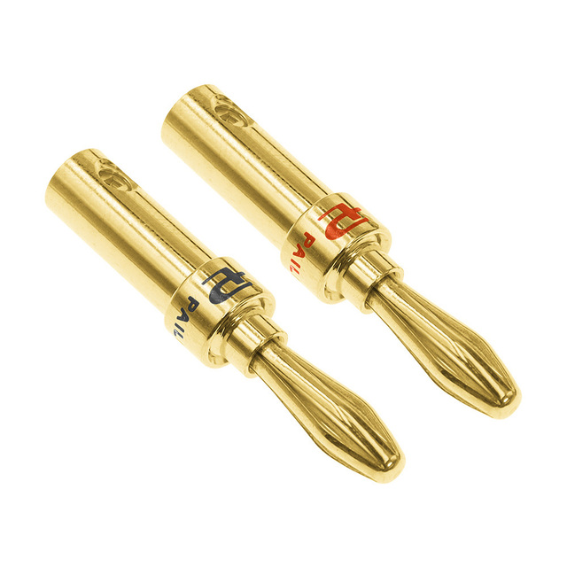 Gold Plated Copper Banana Plug Solderless Speaker Connector Terminal for Amplifier Audio Speaker Wire