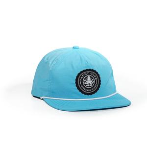 Gorras Deportivas Snapback de 5 Paneles con Visera Plana, Logotipo Personalizado, Gorras de Golf, Parche Bordado de Nailon, Cuerda, OEM - Product Image 4