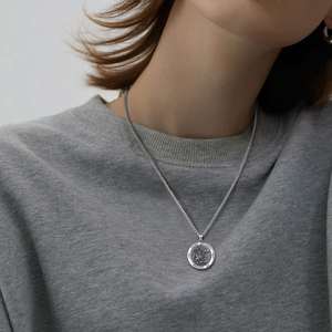 Collar Merryshine San Miguel Arcángel, Amuleto de la Oración de la Serenidad, Colgante Personalizado para Hombre - Product Image 6