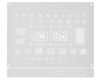 2UUL BG03 Pochoir de rebillage BGA pour CPU, pour réparation de circuits intégrés (IC) et de processeurs (CPU) de cartes mères d'iPhone 17/Air/17 Pro/17 Pro Max A19/A19 Pro, outil de rebillage à l'étain