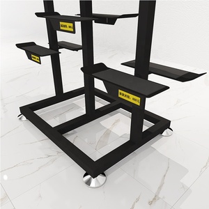 Estantería de exhibición de <span class=keywords><strong>tienda</strong></span> de zapatos deportivos de alta calidad, Base antideslizante, estante de zapatos de doble cara, estante de exhibición de Metal para zapatos de exhibición - Product Image 5