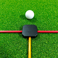 Bâtons d'alignement convertibles en forme de T SwingPerfect Golf Cross pour entraînement complet du swing, du chipping et du putting, pour tous les clubs, outil en fibre de verre