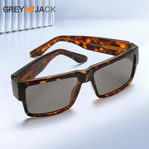 Lunettes de soleil Greyjack KG2538 unisexe, monture carrée en TR90 et métal, polarisées UV400, verres TAC type 3 - Product Image 1