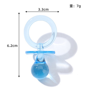Ornements de sucette en acrylique transparent HLC, décorations suspendues en cristal, décoration de table pour baby shower, fournitures pour fête de baptême de bébé - Product Image 3