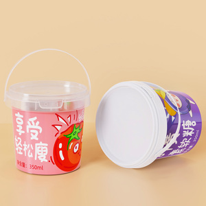 Buen sellado de grado alimenticio-20 ℃ ~ 120 ℃ Cubo de plástico para embalaje de mantequilla de cacahuete para untar chocolate, salsas alimenticias, contenedor IML - Product Image 3