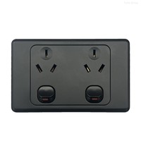 YUHE Prises murales doubles standard australien avec interrupteurs PC et ports de charge USB 10A 250V 4 prises blanches Installation facile