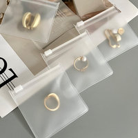 Sacs Cadeaux Ziplock en Gros Pochette à Bijoux Collier Bracelet Transparente Petite Sacoche à Fermeture Éclair en PVC Logo Personnalisé pour Bijoux