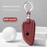 Étui à clés haut de gamme pour clés de voiture BMW Z4, fabriqué en cuir de vachette pleine fleur, avec fermoir et garniture intérieure pour voiture