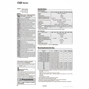 Cilindro compacto SMC, piezas neumáticas de - Product Image 1
