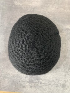 วิกผมคนผมหยิกแบบลอนสำหรับผู้ชายผิวดำ<span class=keywords><strong>ผม</strong></span>คน<span class=keywords><strong>บาง</strong></span> H299ทำจาก PU แบบแอฟโฟรผมหยิก - Product Image 5