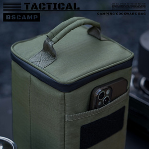Old Mountain Outdoor <b>Gas</b> <b>Canister</b> Pouch Portable Waterproof Tactical Storage Bag for <b>Camping</b> Travel - Product Image 3