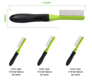Peine de acero inoxidable para el cuidado del pelo de perros y gatos pequeños - Product Image 4