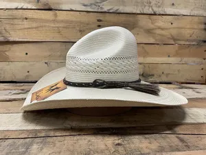 Unisex Waxed Paper Sombrero <b>Hat</b> Straw Cowboy Style Ventilated Wide Brim for Beach Travel Party Outdoor - Product Image 3