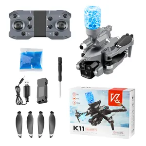 K11 Drone 4K HD kameralar fırçasız Motor Thress kamera su bombası Mini Drone