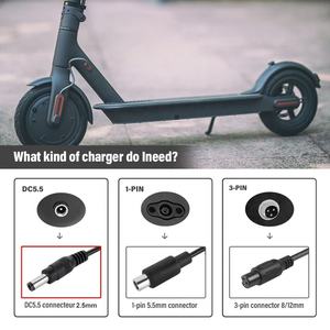 36V電動自転車Eスクーター充電器42V 2Aリチウム電池充電器OTP OVP 5.5 * 2.5mm DCポート付き電動スクーター - Product Image 5