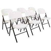Chaise pliante en plastique de Camping, matériau HDPE de haute qualité, pliable, compacte et bon marché, chaise de plage blanche