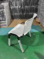 Chaise de conférence minimaliste empilable confortable, chaise en plastique épaissi, chaise de formation de bureau