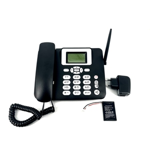 <span class=keywords><strong>Téléphone</strong></span> <span class=keywords><strong>Fixe</strong></span> <span class=keywords><strong>Sans</strong></span> <span class=keywords><strong>Fil</strong></span> T-elek Double SIM pour Bureau, Domicile et Hôtel avec Identification de l'Appelant, Radio GSM 2.4G Wi-Fi – Nouveau - Product Image 3