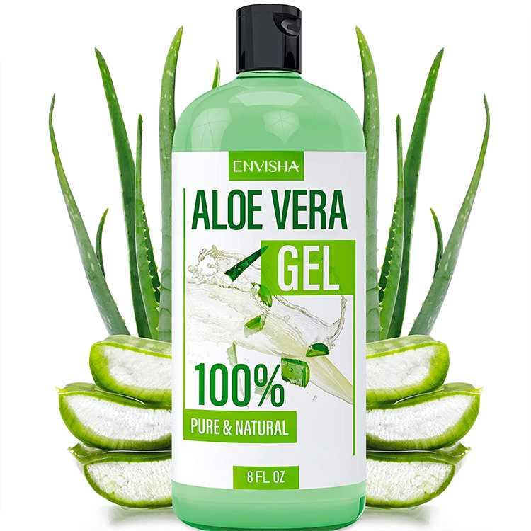 Dopo il sole gel di aloe vera organico naturale puro al 100% bio per sbiancamento della pelle del corpo e lenitivo