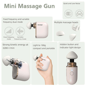 Mini Pistola de Masaje Portátil Recargable de Bolsillo con Motor de Alto Torque y 4 Accesorios Únicos - Product Image 3