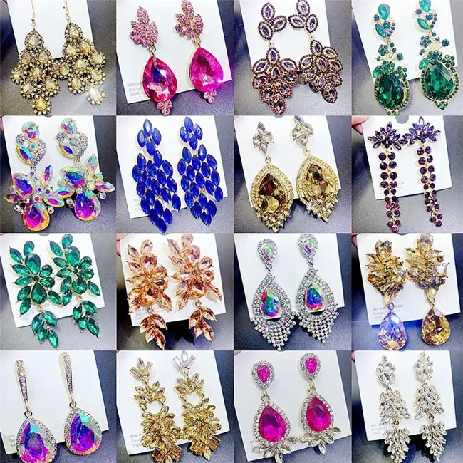Boucles d'oreilles pendantes de luxe en zircon cristal 3A, bijou en paillettes, élégant, avec pompon de tempérament européen et américain