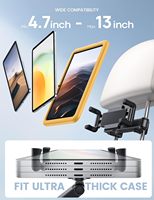 Support de téléphone universel pour siège arrière de voiture Lamicall STCH04, support de tablette, pince rotative à 360 degrés, berceau pour Switch, appareil mobile, film pour bébé