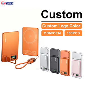 Batería Externa Magnética Inalámbrica Portátil de Carga Rápida con Pantalla TFT de Aluminio Personalizada, 5000 mAh, 10000 mAh, para Reloj y Teléfono - Product Image 1